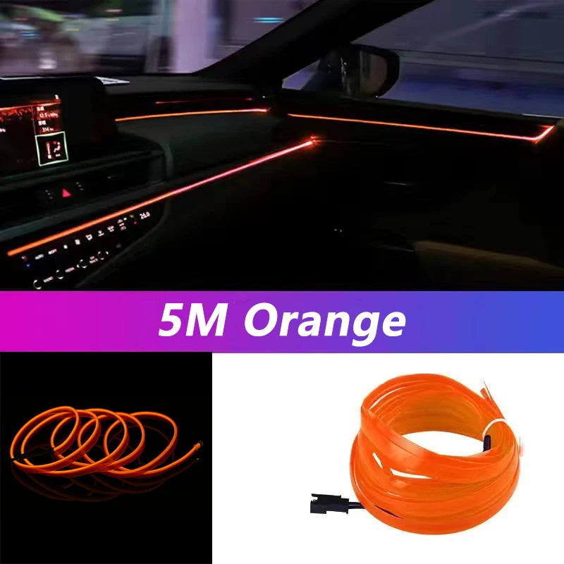 5M Car Interior Led Strip Light Neon