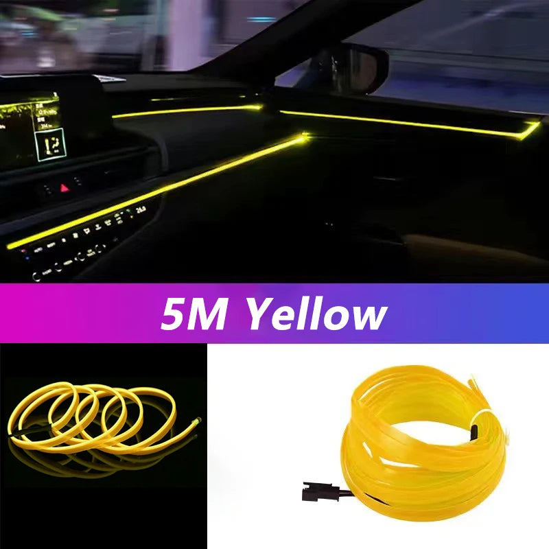 5M Car Interior Led Strip Light Neon