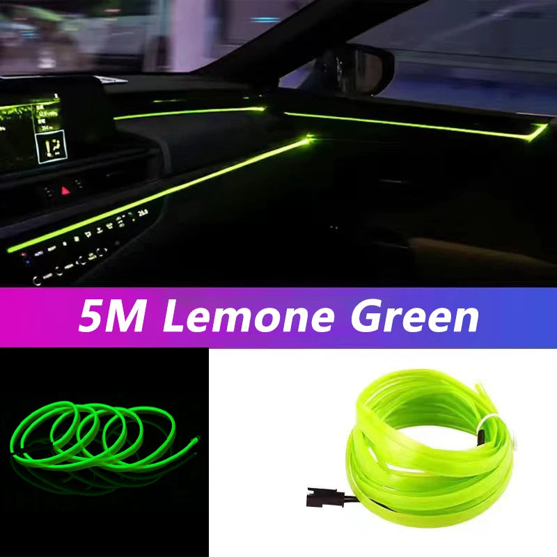 5M Car Interior Led Strip Light Neon