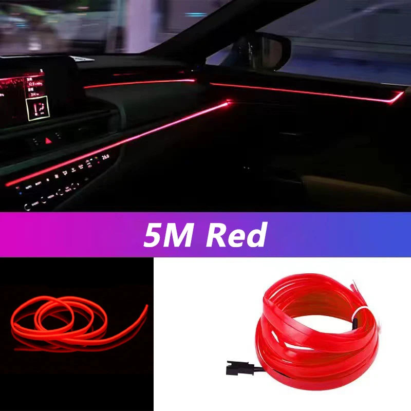 5M Car Interior Led Strip Light Neon